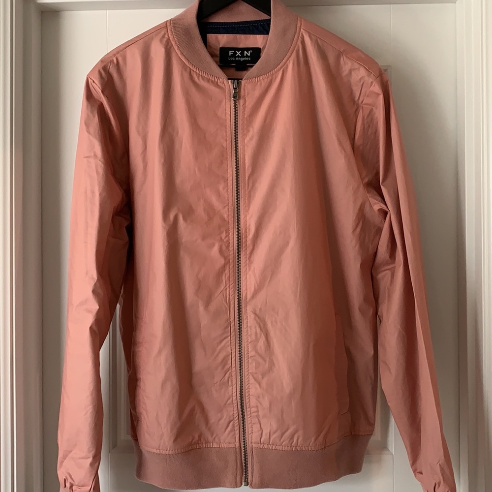 FXN Los Angeles - Dusty Rose Bomber Jacket - size XL